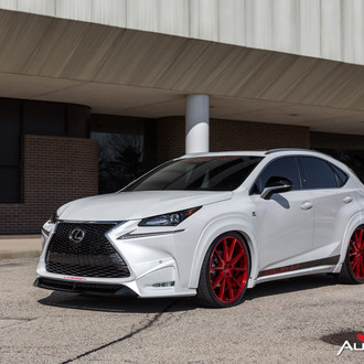 Lexus NX With WALD Body Kit and Red Vossens - Photo by Vossen