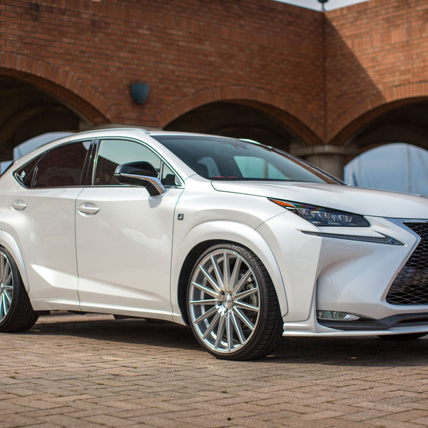 Custom White Pearl Lexus NX - Photo by Vossen