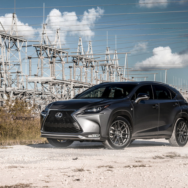 Gray Lexus NX with Aftermarket Front Bumper - Photo by Velgen