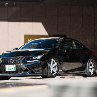 Gloss Black Lexus RC with Contrasting Chrome Elements
