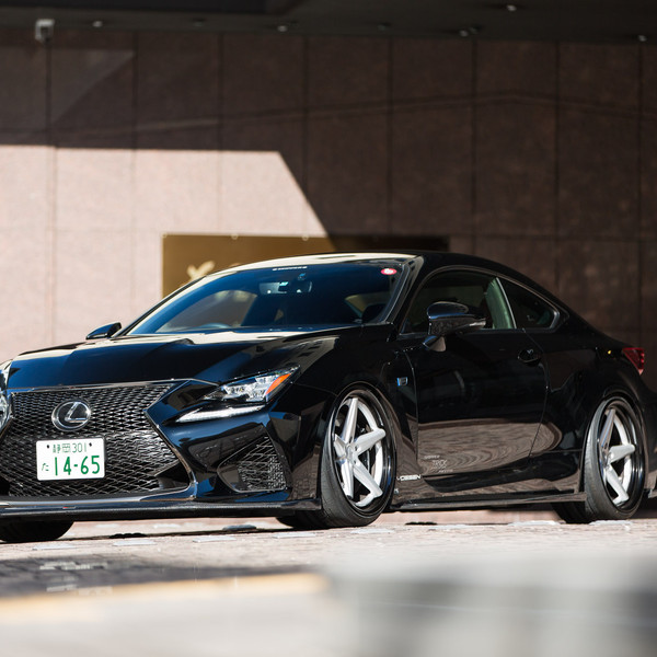 Gloss Black Lexus RC with Custom Grille - Photo by Vossen