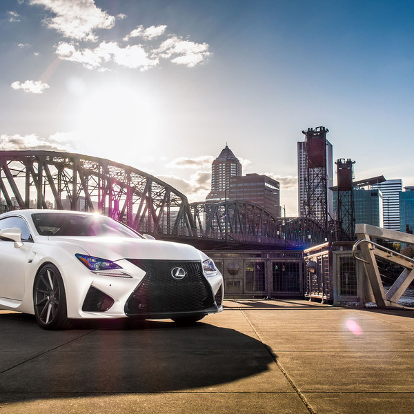 White Pearl Lexus RC with Custom Side Skirts - Photo by Vossen