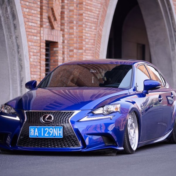 Custom Blue Stanced Lexus IS - Photo by Rotiform