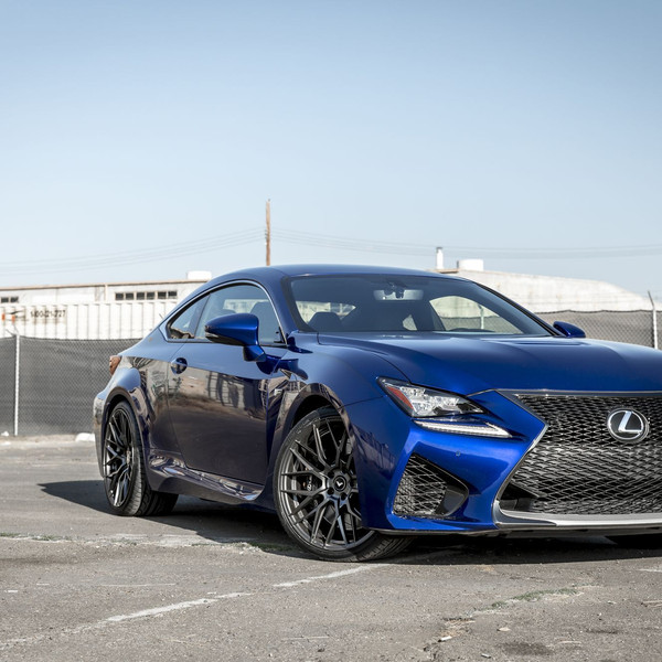 Custom Grille on Blue Lexus RC - Photo by Vorstiner