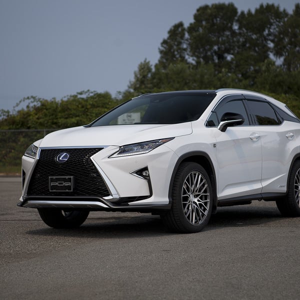 Front Bumper with Fog Lights on White Lexus RX - Photo by PUR Wheels