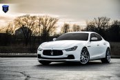 White Luxury: Customized Maserati Ghibli on Rohana Wheels
