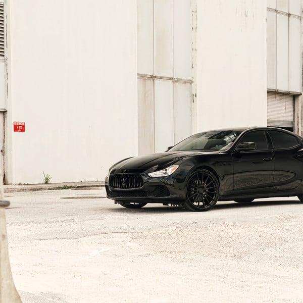 Blacked Out Maserati Ghibli on Avant Garde Rims - Photo by Avant Garde Wheels