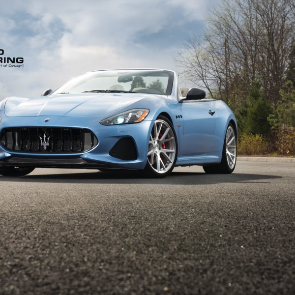 Custom Blue Convertible Maserati Granturismo - Photo by Vossen
