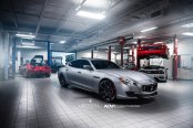 Subtle Custom Accents Enhancing Metallic Gray Maserati Quattroporte