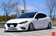 White Stanced Mazda 3 Make Over