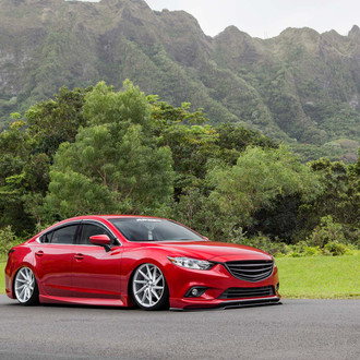 Custom Red Lowered Mazda 6 - Photo by Vossen