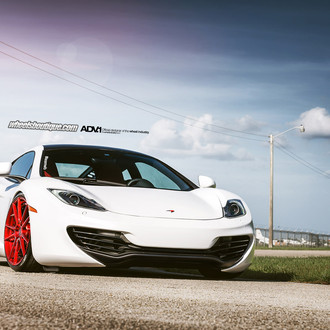 White Mclaren 12C with Custom Front Bumper - Photo by ADV.1