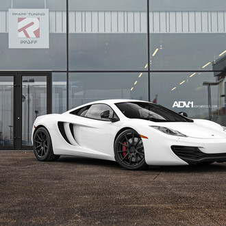 Custom White Mclaren 12C with Black Accents - Photo by ADV.1