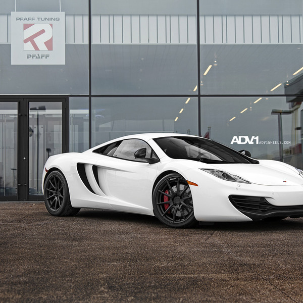Custom White Mclaren 12C with Black Accents - Photo by ADV.1