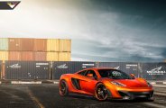 Orange McLaren 12C Tuned and Sitting on Color- Matched Rims