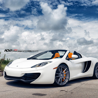Diamond White Mclaren 12c With Orange Seats