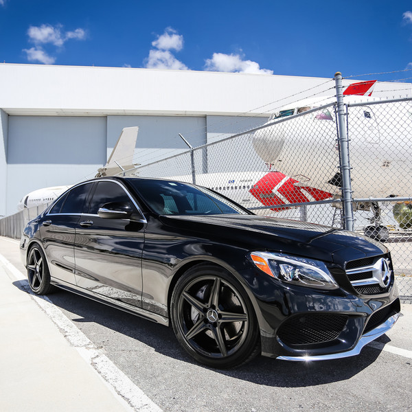All Black Mercedes C-Class - Photo by Exclusive Motoring