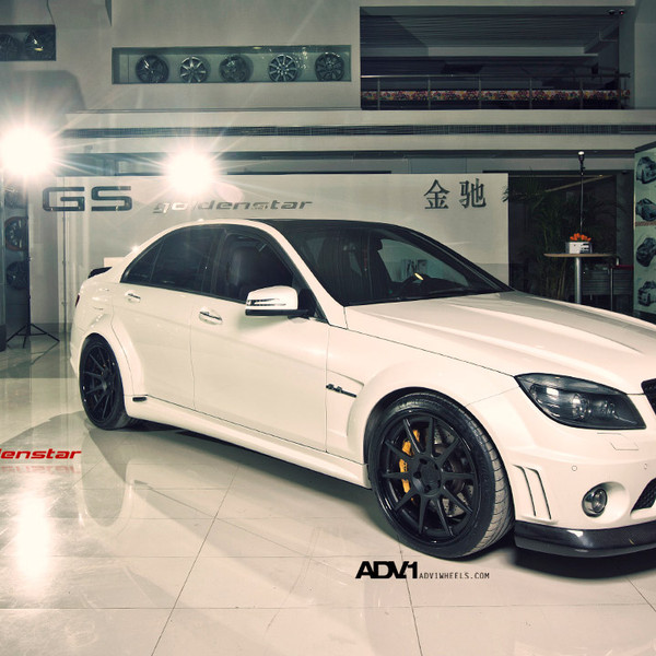 M3 Killer - Mercedes C63 AMG on Custom Wheels - Photo by ADV.1