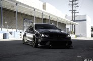 C Is for Cool: Stanced Black Matte Mercedes C Class