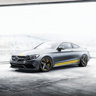 Michelin Tires on Gray Mercedes C Class - Photo by Forgiato