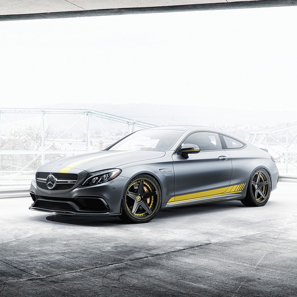 Michelin Tires on Gray Mercedes C Class - Photo by Forgiato