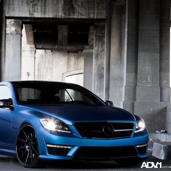 Gorgeous Satin Blue Mercedes CL63 AMG - Photo by ADV.1