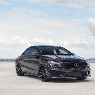 Custom Blacked Out Mercedes CLA Class - Photo by Avant Garde Wheels
