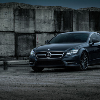 Bad Fellow - Black Mercedes CLS on Multi Spoke Wheels - Photo by Vossen