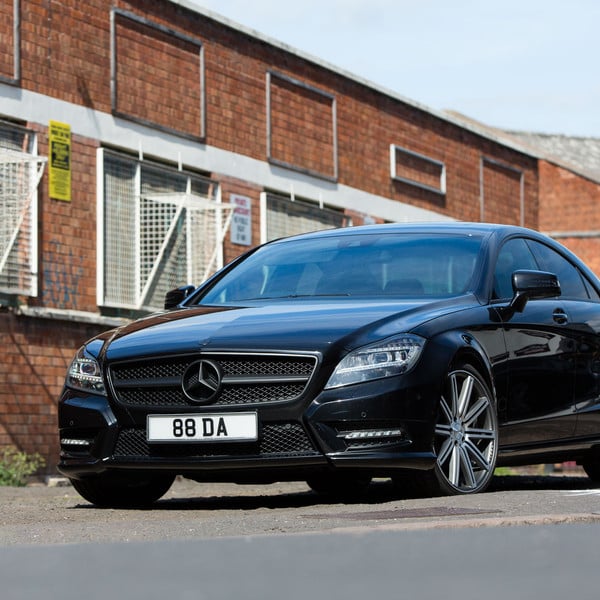 Mercedes CLS with Blacked Out Custom Grille - Photo by Vossen