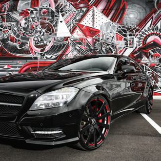 Black Mercedes CLS on Forgiato Rims - Photo by Exclusive Motoring