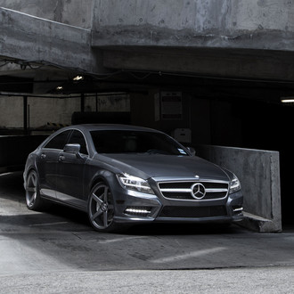 Prestige Ride: Platinum Mercedes CLS Enhanced With Vossen Rims