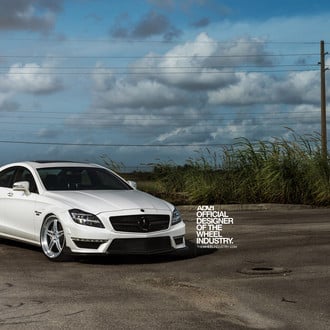 Gorgeous Mercedes CLS on Mirror Polished Custom Wheels - Photo by ADV.1