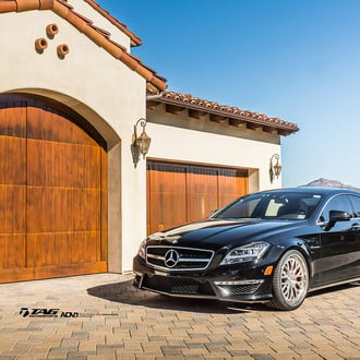 Luxury Living - Black Benz on Custom Wheels - Photo by ADV.1