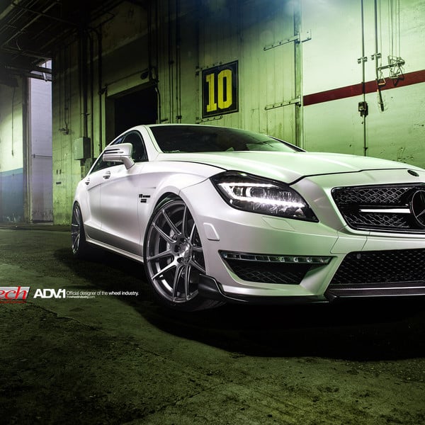 Gorgeous White Mercedes CLS 63 With AMG Carbon Fiber Accents - Photo by ADV.1
