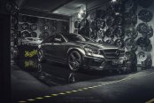 All Black Mercedes CLS Class Gets a Carbon Fiber Hood