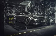 All Black Mercedes CLS Class Gets a Carbon Fiber Hood