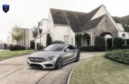 Sporty Looking Yet Elegant: Silver Mercedes CLS Class Rolling on Custom Rohana Wheels