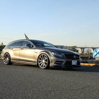 Mercedes CLS with Custom Front Bumper Cover - Photo by Vossen