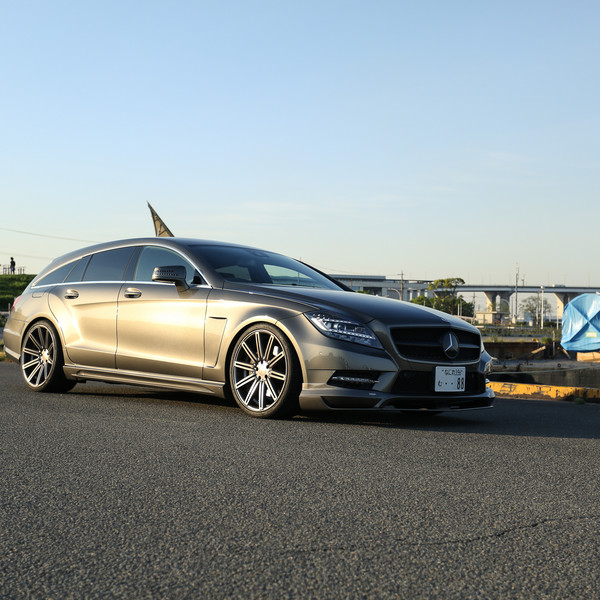 Mercedes CLS with Custom Front Bumper Cover - Photo by Vossen