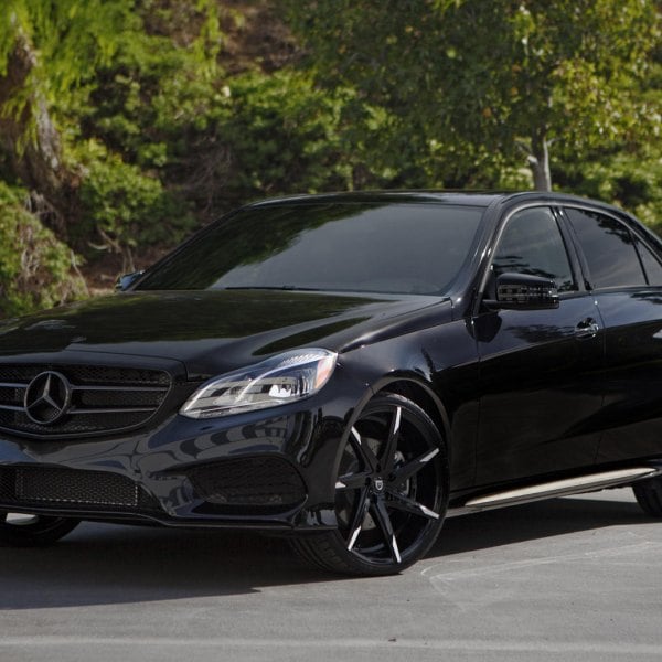 E350 Mercedes Lowered Black