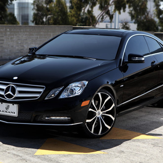 Lust Series Lexani Wheels on Black Mercedes E-350 - Photo by Lexani