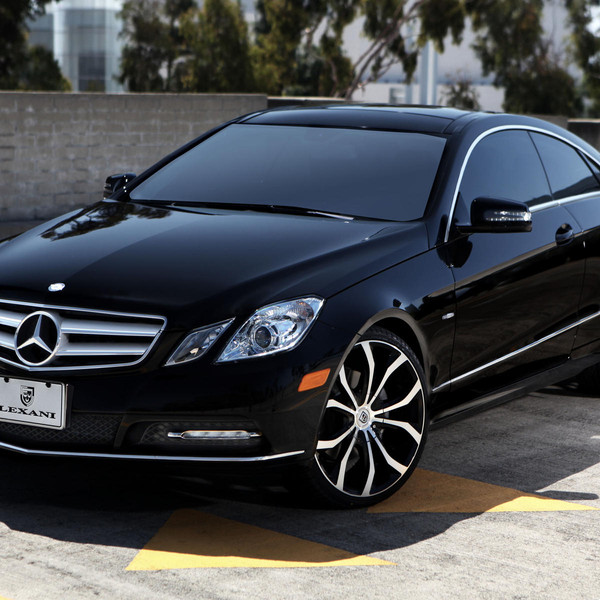 Lust Series Lexani Wheels on Black Mercedes E-350 - Photo by Lexani