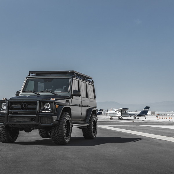 Black Mercedes G Class with Grille Guard - Photo by Rotiform
