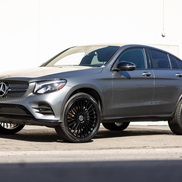 Silver Mercedes GLC Class with Aftermarket Front Bumper - Photo by TSW Wheels