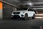 Perfect Fit: Huge Bronze Vossen Forged Wheels on White Mercedes GLE