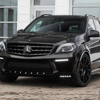 Widebody Mercedes M-Class on Black ADV1 Rims