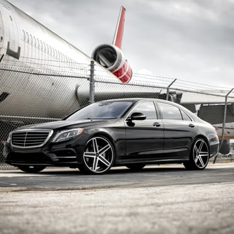 Mercedes S-Class on Aftermarket Rims - Photo by Exclusive Motoring
