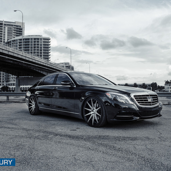 Brand New Mercedes S-Class on Custom Painted XO Luxury Wheels - Photo by XO Luxury