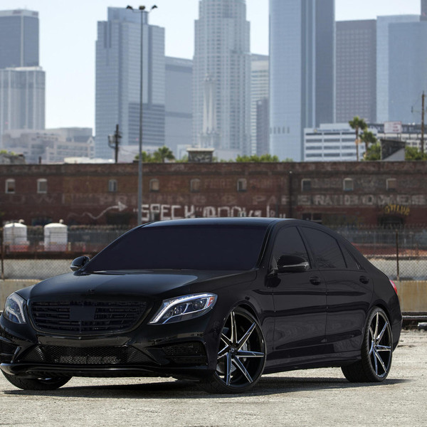 Custom CSS Lexani Rims on Black Mercedes S550 - Photo by Lexani