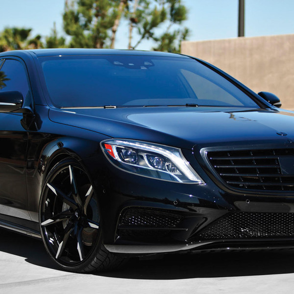 Black Mercedes S550 on LZ Lexani Wheels - Photo by Lexani